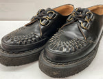 ジョージコックス GEORGE COX SKIPTON スキップトン 革靴 ラバーソール 厚底 Dリング ドレス シューズ 黒 3588 メンズ靴 ローファー ブラック サイズ 7 104S-745