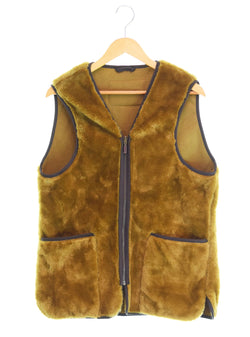 バブアー Barbour フェイクファー リバーシブルジップライナーベスト 2102112 40 ベスト ブラウン 103MT-2439