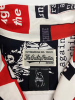 ワコマリア WACKO MARIA OPENCOLOR SHIRT オープンカラー シャツ RAGE AGAINST THE MACHINE ハワイアン アロハ 開襟 半袖 白 ホワイト 半袖シャツ 総柄 マルチカラー Mサイズ 104MT-2329