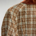 【曜日割引対象外】 ヴィンテージ vintage ~60's チェック ウール ジャケット ブラウン 201MT-4785 VB