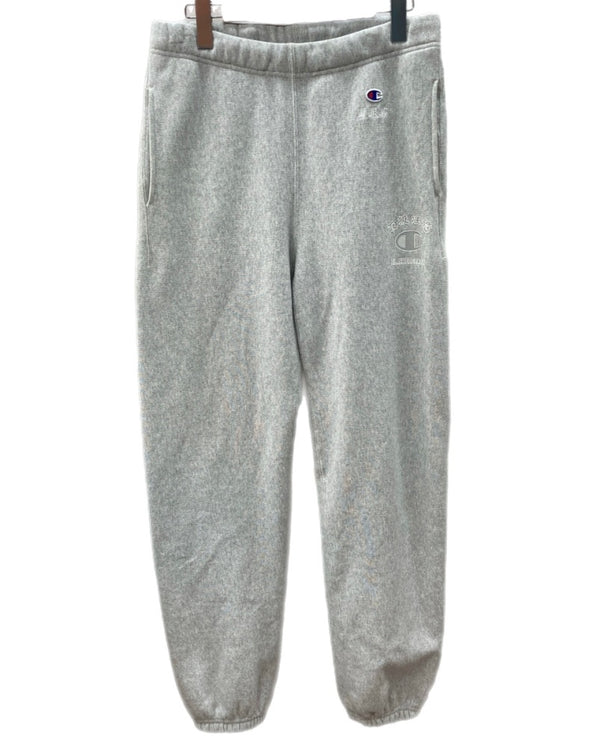ブラックアイパッチ BLACK EYE PATCH × Campion チャンピオン REVERSE WEAVE リバースウィーブ スウェット パンツ 灰 刺繍 C8-Y226 ボトムスその他 グレー Mサイズ 104MB-308