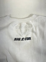 ジェシージョースターク JESSE JO STARK 白 長袖 US古着 骸骨 スカル スウェット ホワイト Lサイズ 101MT-4449