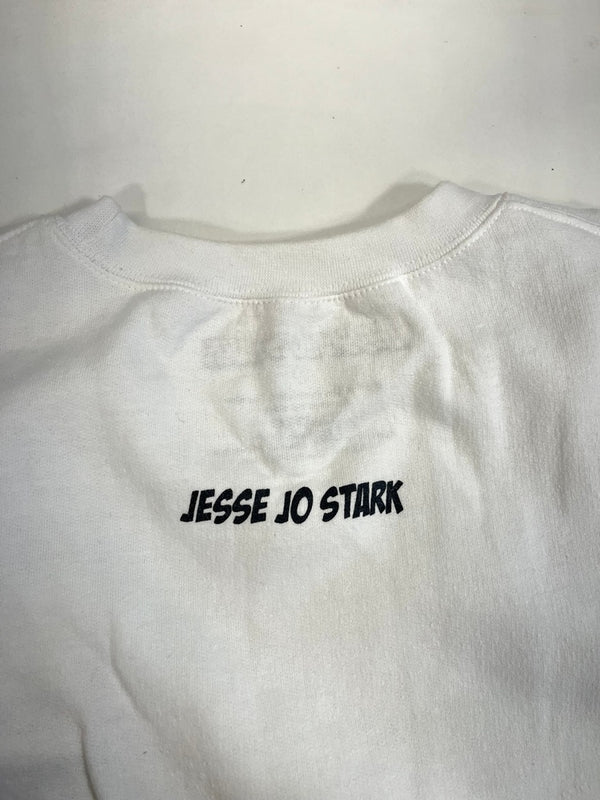 ジェシージョースターク JESSE JO STARK 白 長袖 US古着 骸骨 スカル スウェット ホワイト Lサイズ 101MT-4449