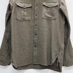 【曜日割引対象外】 ダブルアールエル RRL ネルシャツ ウール 7998267WKS 長袖シャツ ブラウン Mサイズ 201MT-4772 VB