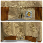 【曜日割引対象外】 カーハート Carhartt 80's 90's サンタフェジャケット USA製 ダックワークブルゾン ジャケット ベージュ 201MT-3736 VB