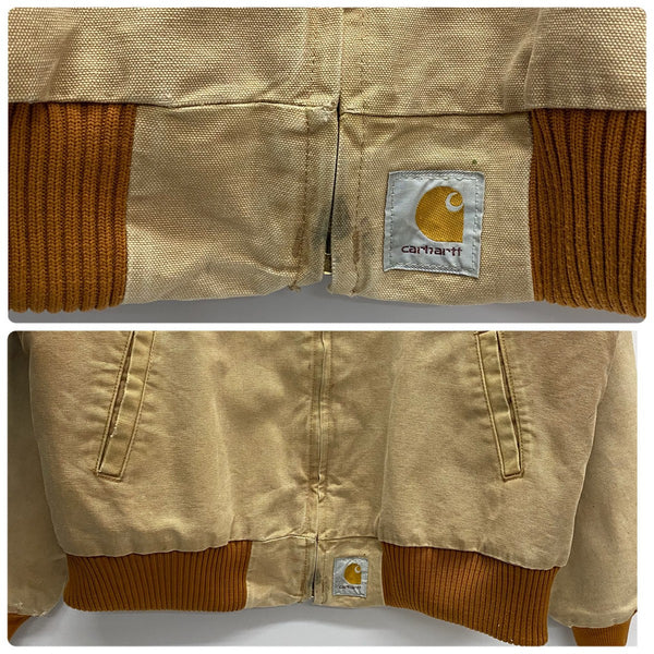 【曜日割引対象外】 カーハート Carhartt 80's 90's サンタフェジャケット USA製 ダックワークブルゾン ジャケット ベージュ 201MT-3736 VB