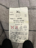 レミレリーフ REMI RELIEF コットン ウール ノーカラー ジャケット RN14153134 グレー XL 601MT-70