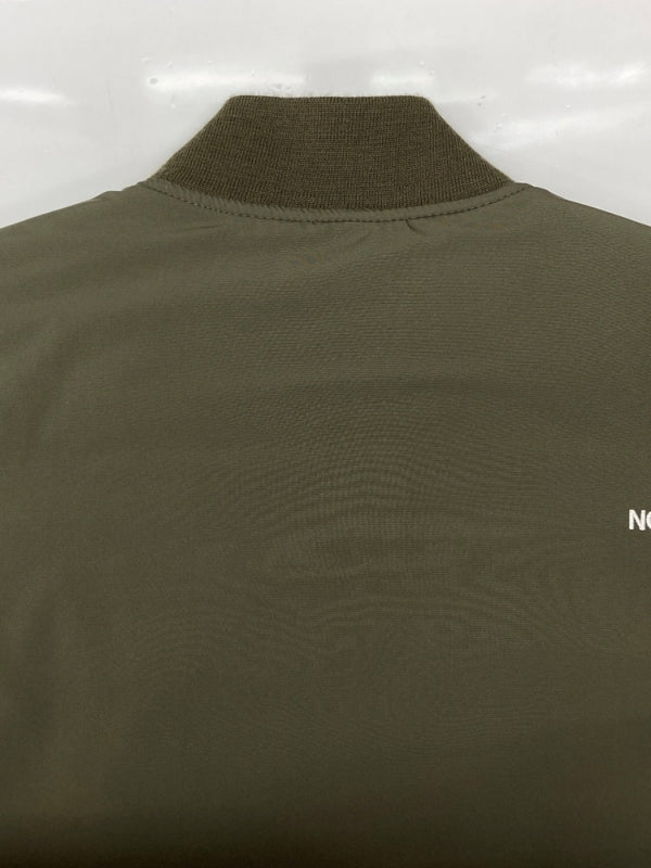 ザノースフェイス THE NORTH FACE INSULATION BOMBER JACEKT インサレーション ボンバー ジャケット ジップアップ MA-1 アウトドア アウター 緑 NY82132 ジャケット ロゴ カーキ Lサイズ 104MT-1782
