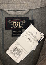 ダブルアールエル RRL STRIPE WORK JACKET ストライプ ワーク ジャケット ジップアップ CONMAR社 Ralph Lauren 茶 MNRROTWM5L00072 ジャケット ストライプ ブラウン Mサイズ 104MT-1379