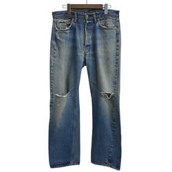 【曜日割引対象外】 ヴィンテージ vintage 70's リーバイス Levi's 501 BIG E 紙パッチ ボタン裏6 デニム ブルー W33サイズ 201MB-857 VB