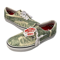 シュプリーム SUPREME VANS SKATE ERA DOLLAR BILL GREEN バンズ スケート エラ  ダラービルグリーン コラボ VN0A5FC9GRN メンズ靴 スニーカー グリーン 27.5cm 101-shoes1689