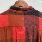 【曜日割引対象外】 ヴィンテージ vintage TOWN CRAFT PENNEY'S 60's 船タグ チェック レーヨンプルオーバー 長袖シャツ レッド Lサイズ 201MT-4700 VB