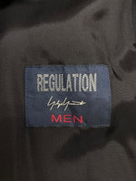 ヨウジヤマモト Yohji Yamamoto REGULATION WOOL GABARDINE COAT ウール ギャバジン コート フーディ ロング ジャケット 黒 HR-C01-140 サイズ 3 ジャケット 無地 ブラック 104MT-1704