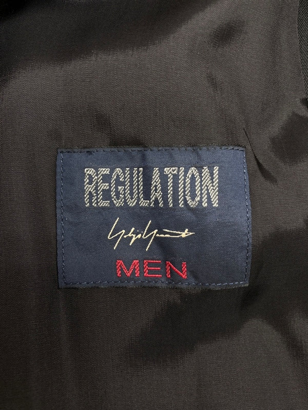 ヨウジヤマモト Yohji Yamamoto REGULATION WOOL GABARDINE COAT ウール ギャバジン コート フーディ ロング ジャケット 黒 HR-C01-140 サイズ 3 ジャケット 無地 ブラック 104MT-1704