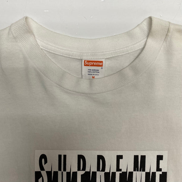 シュプリーム SUPREME 08SS Split Tee USA製 Tシャツ ホワイト Mサイズ 201MT-4797
