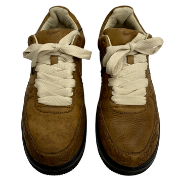 【曜日割引対象外】 ナイキ NIKE AIR FORCE1 BY STEPHEN MAZE GEORGES 2500足限定 308427-331 メンズ靴 スニーカー ブラウン 26cmサイズ 201-shoes1227 VB