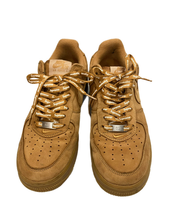 ナイキ NIKE Supreme × Nike Air Force 1 Low Flax/Wheat シュプリーム エアフォース1 ロー フラックス/ウィート DN1555-200 メンズ靴 スニーカー ブラウン 27cm 101-shoes1748