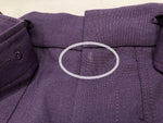 ダイリク DAIRIKU Bush Detail Wool Slacks with Velt スラックス ウールパンツ 紫 21SS B-2 ボトムスその他 無地 パープル サイズ 29 101MB-426