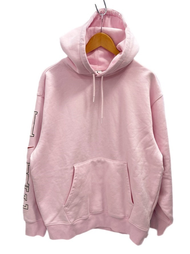 シュプリーム SUPREME × NIKE ナイキ Hooded Sweatshirt Light Pink フーディー スウェットシャツ  FQ0759-663 パーカ ロゴ ピンク Mサイズ 101MT-2408