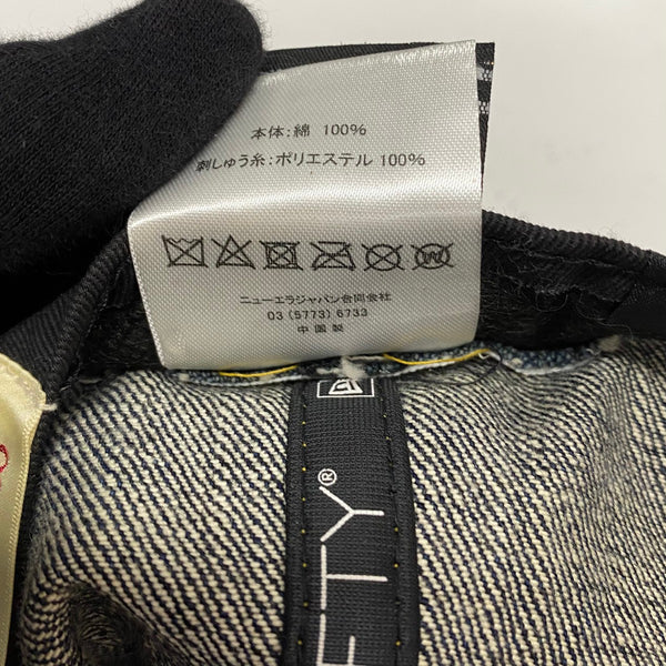 【曜日割引対象外】 【中古】ニューエラ New Era × ONE PIECE OF ROCK 8サイズ デニム 帽子 メンズ帽子 キャップ ブルー 201goods-831 VB