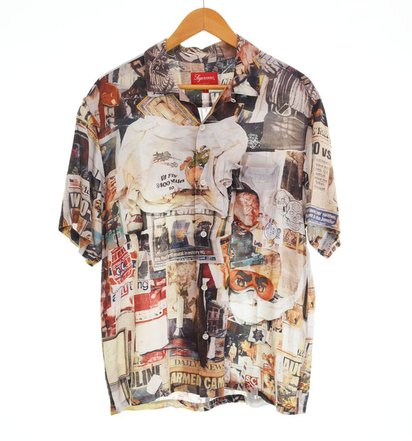 シュプリーム SUPREME 21SS Dash's Wall Rayon S/S Shirt レーヨン シャツ Dan Colen ダン コーレン  半袖シャツ マルチカラー Sサイズ 103MT-2536