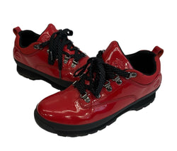 シュプリーム SUPREME × Timberland Patent Leather Euro Hiker Low ユーロ ハイカー ロー パテント レザー 赤 A2DJK メンズ靴 スニーカー レッド 27cm 101sh-2356