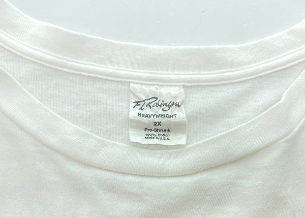 ヴィンテージ VINTAGE ITEM 90's POPEYE USA製 OLIVE ポパイ オリーブ 両面プリント 1993 袖 シングル 白 サイズ2X Tシャツ キャラクター ホワイト 104MT-391