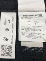 オフホワイト OFF-WHITE 21AW DEGRADE ARROW SLIM デグレイド アロー スリム フーディ パーカー 黒 パーカ ロゴ ブラック Lサイズ 104MT-2010
