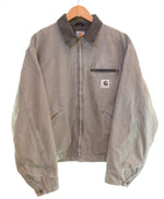 カーハート Carhartt 90's DETROIT JACKET デトロイト ジャケット グレー 希少 カラー フェード ブランケット付き ワークジャケット ジャケット グレー 103MT-3479