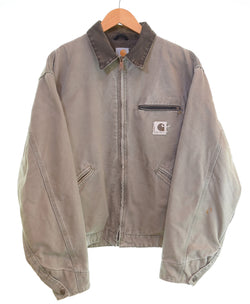 カーハート Carhartt 90's DETROIT JACKET デトロイト ジャケット グレー 希少 カラー フェード ブランケット付き ワークジャケット ジャケット グレー 103MT-3479