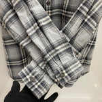 ディセンダント DESCENDANT チェック フランネル 長袖シャツ グレー 2サイズ 201MT-4762