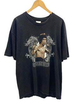 ヴィンテージ Vintage Bruce Lee ブルース・リー 燃えよドラゴン THE DRAGON MOVIE TEE 映画 ムービーTシャツ XL Tシャツ ブラック LLサイズ 101MT-2699