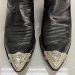 【曜日割引対象外】 ルケーシー Lucchese Cactus Cowboy Long Horn USA製 メンズ靴 ブーツ ウエスタン ブラック 9Eサイズ 201-shoes1218 VB
