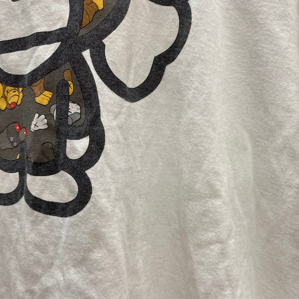 ア ベイシング エイプ A BATHING APE KAWS MILO TEE Tシャツ ホワイト Lサイズ 201MT-3968