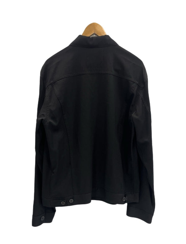 ヨウジ ヤマモト YOHJIYAMAMOTO POUR HOMME 21SS WOOL GABARDINE STANDARD BLOUSON ウールギャバ  トラッカージャケット HD-Y02-100 表記サイズ3 ジャケット ブラック 101MT-5162