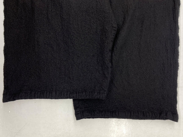 ヨウジヤマモト Yohji Yamamoto POUR HOMME BALLOON PANTS バルーン パンツ 短パン 七分丈 黒 無地 HK-P12-101 ハーフパンツ ブラック サイズ 2 104MB-252