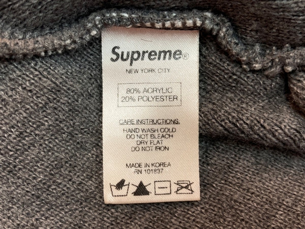 シュプリーム SUPREME BIG LOGO BEANIE ビッグ ロゴ ビーニー ニット帽 帽子 灰 帽子 メンズ帽子 ニット帽 ロゴ グレー 104H-46