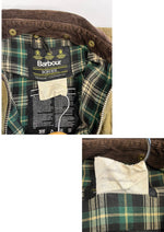 バブアー BARBOUR 90's 90年代 3ワラント BORDER ボーダー ワックス コットン オイルドジャケット コート VINTAGE ヴィンテージ A200 C36 ジャケット カーキ 101MT-5337