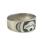シルバー Silver BEAR & BROKEN ARROW STERLING SILVER RING ベア アンド ブロークンアロー スターリングシルバー ピンキーリング  メンズジュエリー・アクセサリー インディアンジュエリー 指輪・リング シルバー 101G-207