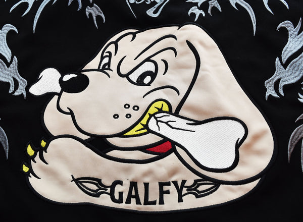 ガルフィー GALFY 22AW  三代目卍 ジャージ 刺繍 我流不滅 ジャージ ブラック LLサイズ 103MT-1777