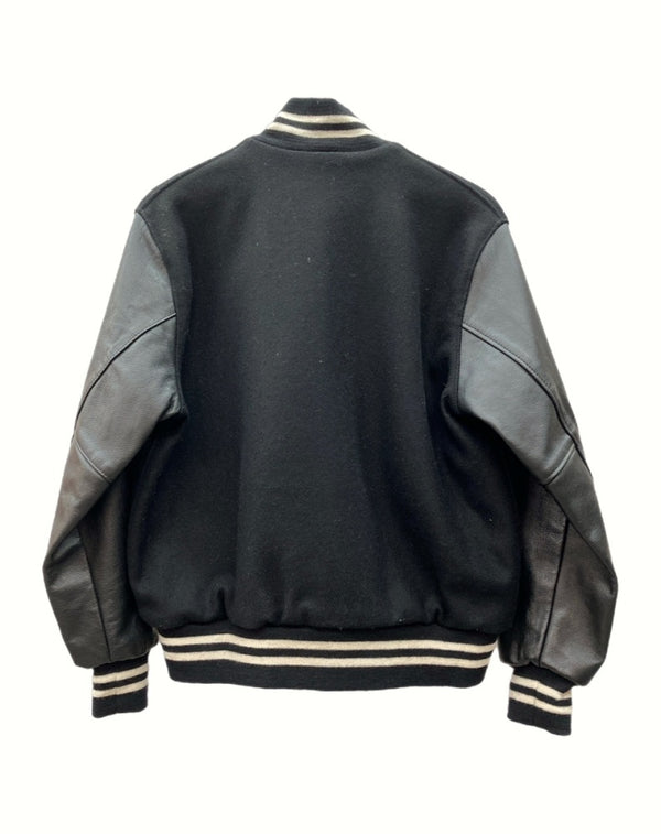 セトルマイアーズ SETTLEMIER'S VARSITY JACKET バーシティ ジャケット スタジャン アウター アワード USA製 黒 サイズ 36 ジャケット 無地 ブラック 104MT-956