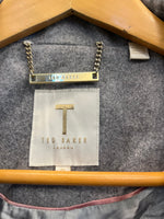 テッドベーカー Ted Baker 無地 コート グレー サイズ2 101LT-242