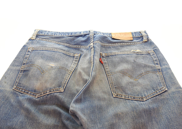 リーバイス Levi's 70s 66前期 505-0217 ボタン裏刻印5 42TALON 平行ステッチ スモールe 脇割り 70's デニム ブルー 36/34 103MB-508