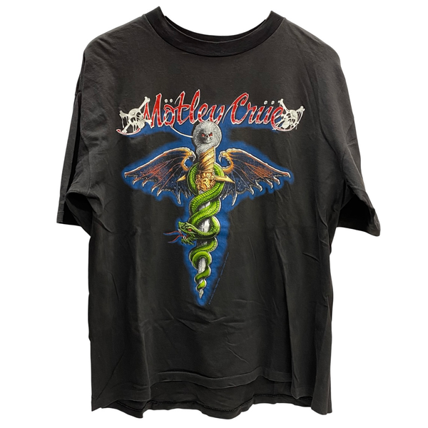 【曜日割引対象外】 ヴィンテージ vintage 80's Motley Crue バンド Tシャツ ブラック 201MT-3688 VB