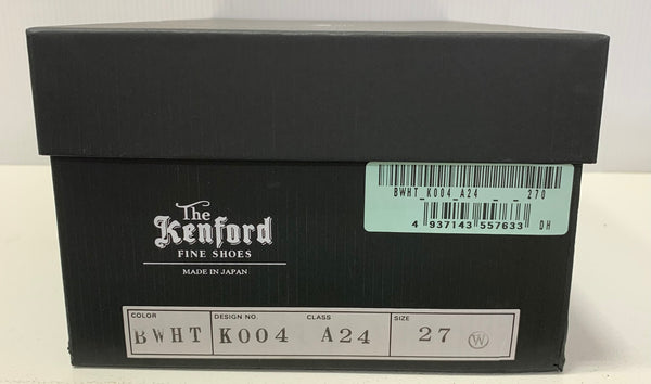 ケンフォードファインシューズ KENFORD MENS EMBOSSED LOAFERS BLACK WHITE PAISLEY メンズ靴 ローファー ブラック 27cmサイズ 201-shoes1279