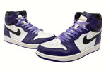 ナイキ NIKE 19年製 AIR JORDAN 1 RETRO HIGH OG COURT PURPLE エア ジョーダン レトロ ハイ コートパープル AJ1 白 紫 555088-500 メンズ靴 スニーカー パープル 27.5cm 104-shoes562