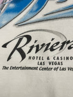 ヴィンテージ vintage 90's 90年代  Splash Riviera HOTEL & CASINO ピンナップガール 企業モノ カジノ プロモーション アートT XL Tシャツ ホワイト LLサイズ 101MT-5065