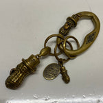 【曜日割引対象外】 【中古】ピーナッツカンパニー PEANUTS&CO. Peanuts Carabiner キーリング シルクハット 真鍮 カラビナ キーチェーン セット メンズジュエリー・アクセサリー その他 ゴールド 201goods-696 VB