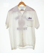ヒルトン HILTON 70's  Bowling Shirt ボーリング シャツ 70s 70年代 MADE IN USA アメリカ製  半袖シャツ ホワイト Lサイズ 103MT-2692