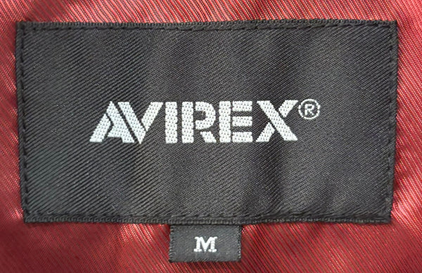 【曜日割引対象外】 アビレックス AVIREX MID ZONE JACKET レザーブルゾン ジャケット ブラック Mサイズ 201MT-3051 VB